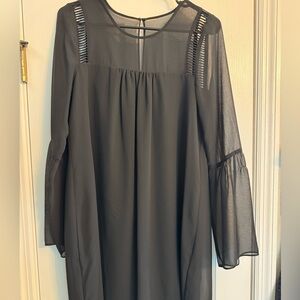 BCBGeneration Black Bell Sleeve Dress
